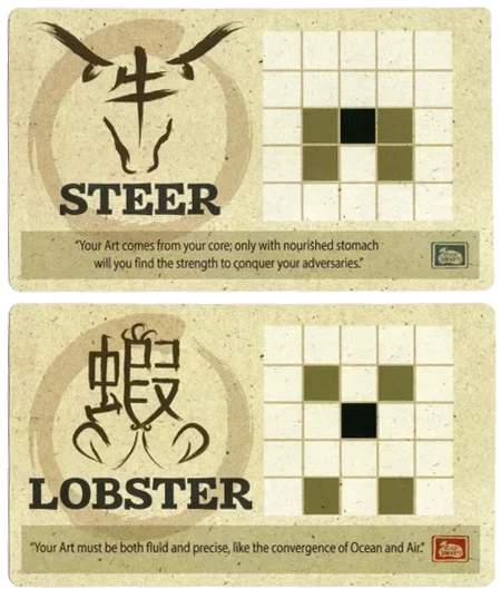 Onitama: Steer And Lobster Promo Cards 1 Onitama: Steer And Lobster Promo Cards