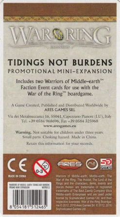 War Of The Ring: Warriors Of Middle-Earth – Tidings Not Burdens Mini-Expansion