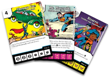 DC Comics Dice Masters: Golden Age Superman Promo Cards 1 DC Comics Dice Masters: Golden Age Superman Promo Cards