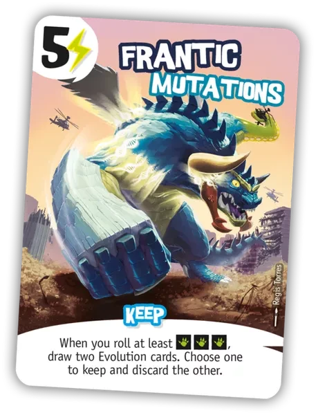 King Of Tokyo: Frantic Mutations Promo Card 1 King Of Tokyo: Frantic Mutations Promo Card
