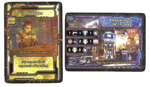 Shadowrun: Sprawl Ops – Dice Tower Kickstarter 2019 Promo Cards 1 Shadowrun: Sprawl Ops – Dice Tower Kickstarter 2019 Promo Cards